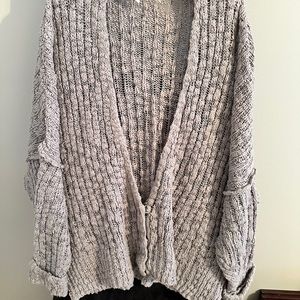 Free people oversized cardigan size L grey